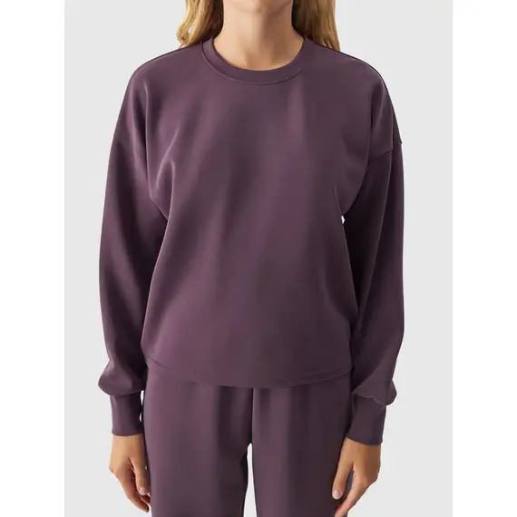 4F bluza bawełniana damska bez kaptura F1342 fioletowa, Kolor: fioletowy, Rozmiar: M, 3 zdjęcie 4F bluza bawełniana damska bez kaptura F1342 fioletowa, Kolor: fioletowy, Rozmiar: M, 3 zdjęcie