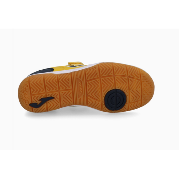 JOMA TOP FLEX buty piłkarskie dla dzieci na rzepy TPJ2528INV, Kolor: żółty, Waga: 0.4, Rozmiar: 35, 2 zdjęcie