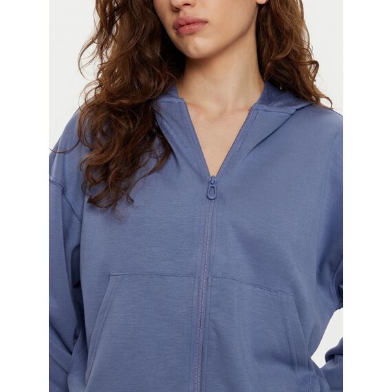 4F bluza dresowa rozpinana z kapturem F1341 niebieska, Kolor: niebieski, Rozmiar: S, 4 zdjęcie