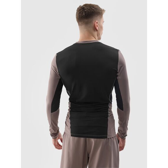 4F koszulka z długim rękawem longsleeve męska FNK M183 brązowa, Kolor: brązowy, Rozmiar: XL, 3 zdjęcie