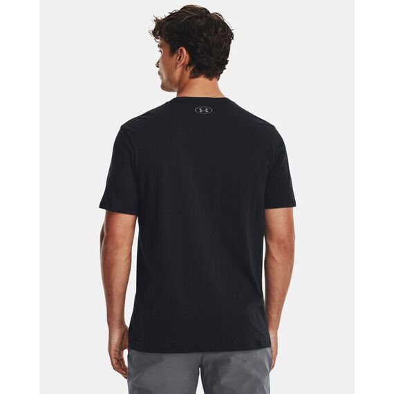 UNDER ARMOUR t-shirt męski koszulka bawełniana sportowa BIG LOGO czarna, Kolor: czarny, Rozmiar: S, 2 zdjęcie