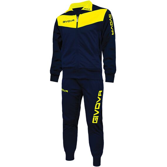 GIVOVA dres sportowy męski komplet bluza i spodnie TR018 granatowy, Kolor: granatowy, Rozmiar: S