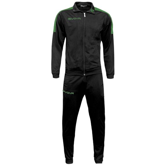 GIVOVA dres męski sportowy komplet spodnie i bluza TR033 czarny, Kolor: czarny, Rozmiar: M