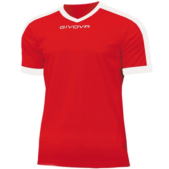GIVOVA koszulka sportowa męska t-shirt treningowy MAC04 czerwona, Kolor: czerwony, Rozmiar: S