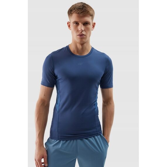 4F koszulka treningowa męska t-shirt FNK M600 niebieski, Kolor: niebieski, Rozmiar: 3XL
