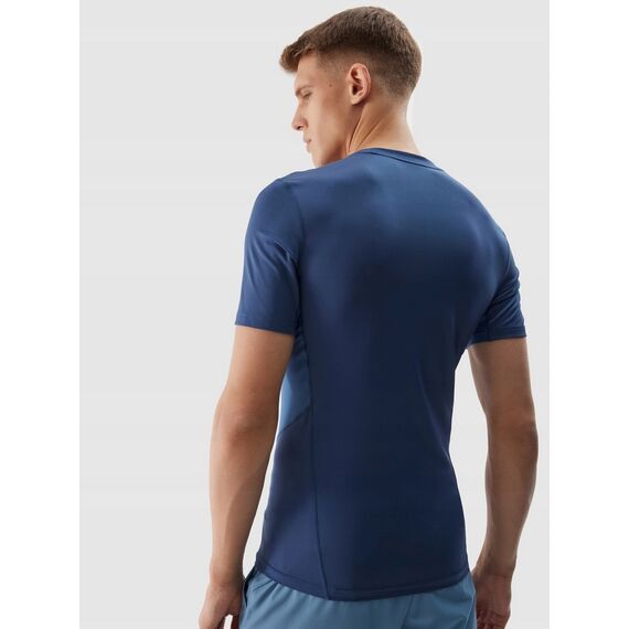 4F koszulka treningowa męska t-shirt FNK M600 niebieski, Kolor: niebieski, Rozmiar: M, 3 zdjęcie