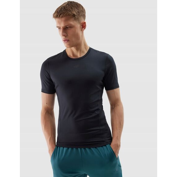 4F koszulka treningowa męska t-shirt FNK M600 czarny, Kolor: czarny, Rozmiar: S