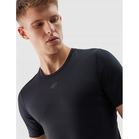 4F koszulka treningowa męska t-shirt FNK M600 czarny, Kolor: czarny, Rozmiar: XXL, 2 zdjęcie