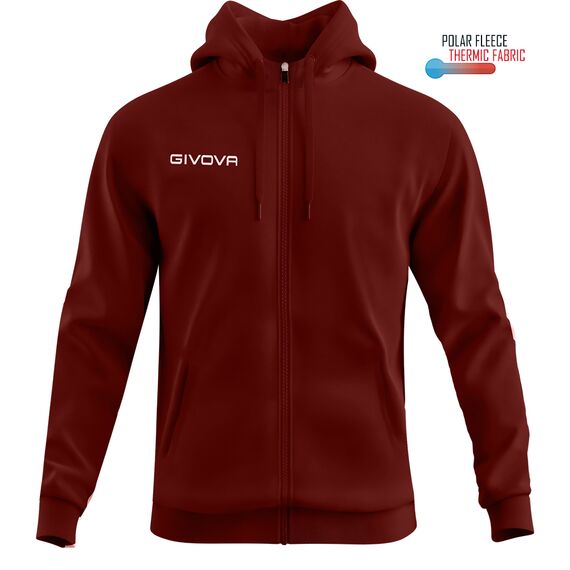 GIVOVA bluza sportowa męska z kapturem MA024 czerwony, Kolor: czerwony, Rozmiar: 2XL
