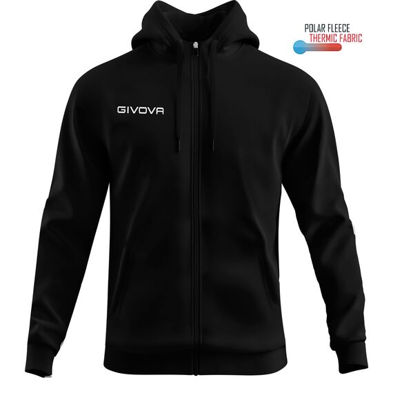 GIVOVA bluza sportowa męska z kapturem MA024 czarny, Kolor: czarny, Rozmiar: 2XL