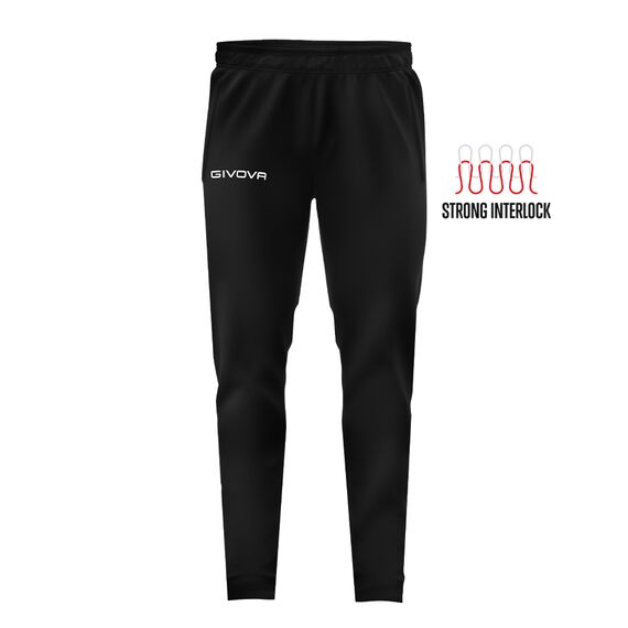 GIVOVA spodnie dresowe męskie treningowe P022 czarny, Kolor: czarny, Rozmiar: 2XL