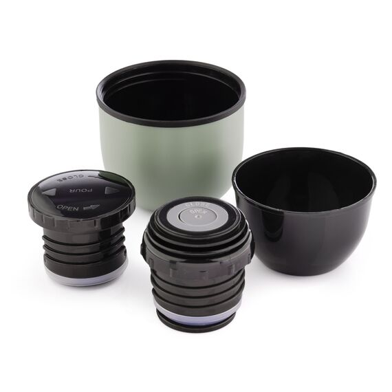 METEOR termos turystyczny na gorące napoje zielony, Kolor: zielony, Waga: 0.2, Pojemność (ml): 1000 ml, 10 zdjęcie