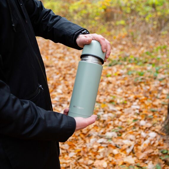 METEOR termos turystyczny na gorące napoje zielony, Kolor: zielony, Waga: 0.2, Pojemność (ml): 1000 ml, 8 zdjęcie