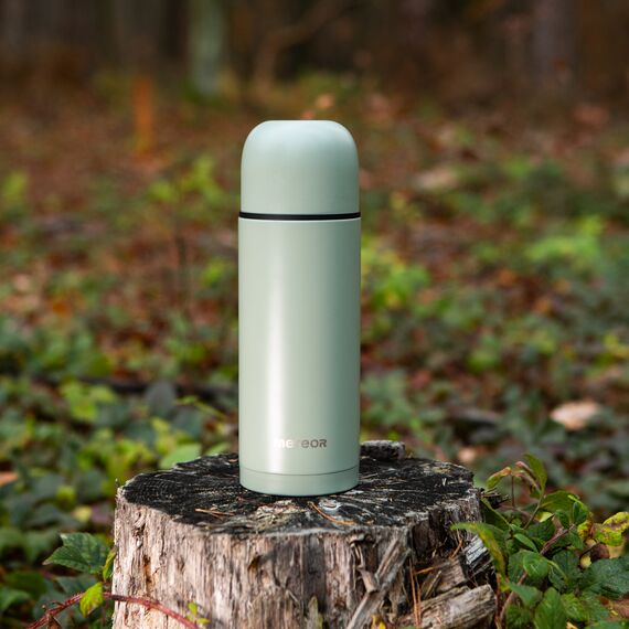 METEOR termos turystyczny na gorące napoje zielony, Kolor: zielony, Waga: 0.2, Pojemność (ml): 1000 ml, 5 zdjęcie
