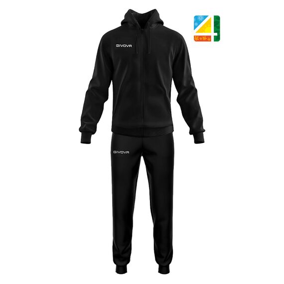 GIVOVA komplet dresowy męski bluza i spodnie TT014 czarny, Kolor: czarny, Rozmiar: 2XL