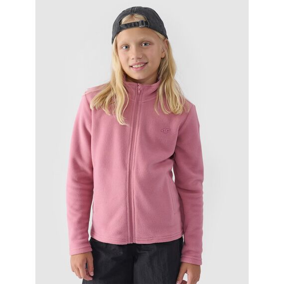 4F bluza polarowa dla dziewczynki F261 różowa, Kolor: różowy, Rozmiar: 152