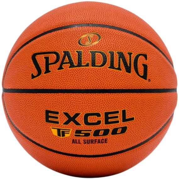 SPALDING piłka do koszykówki EXCEL TF-500 pomarańczowa, Kolor: pomarańczowy, Rozmiar: 6