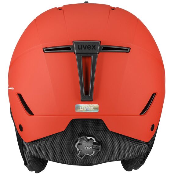 UVEX STANCE kask narciarski hardshell z regulacją czerwony, Kolor: czerwony, Rozmiar: 51-55, 3 zdjęcie