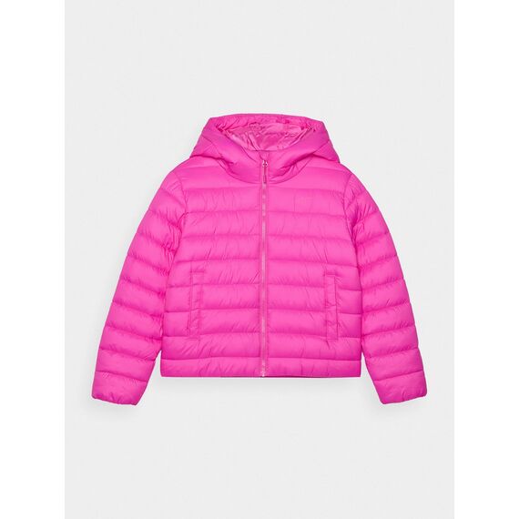 4F kurtka puchowa dziecięca dla dziewczynek 4FJWAW24TDJAF449 różowa, Kolor: Fuksja, Rozmiar: 158, 5 zdjęcie