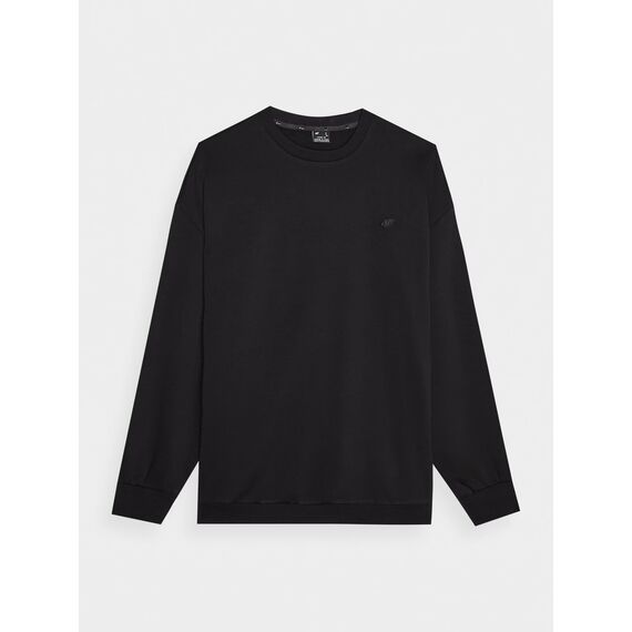 4F bluza dresowa bez kaptura bawełniana unisex 4FWAW24TSWSU1313 czarna, Kolor: czarny, Rozmiar: M, 4 zdjęcie