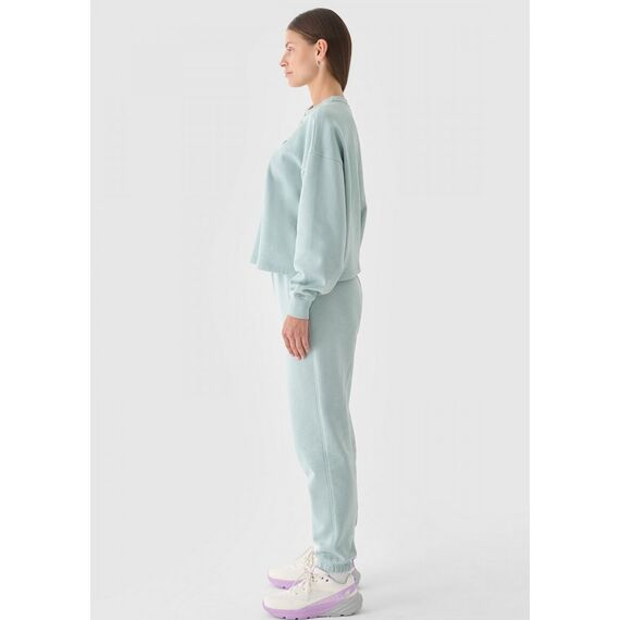 4F bluza dresowa damska bawełniana 4FWAW24TSWSF1305 zielona, Kolor: zielony, Rozmiar: XL, 3 zdjęcie 4F bluza dresowa damska bawełniana 4FWAW24TSWSF1305 zielona, Kolor: zielony, Rozmiar: XL, 3 zdjęcie