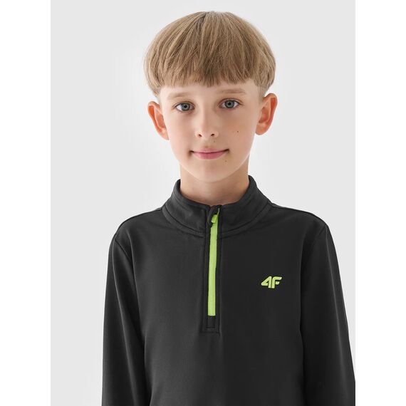 4F bielizna polarowa chłopięca góra 4FJWAW24UBRUM064 czarna, Kolor: czarny, Rozmiar: 122/128, 3 zdjęcie