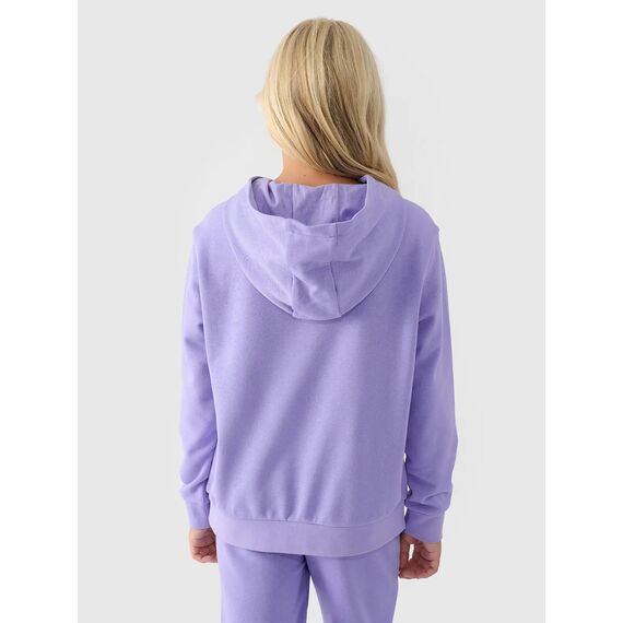 4F bluza dresowa dziewczęca F1315 niebieska, Kolor: niebieski, Rozmiar: 152, 3 zdjęcie