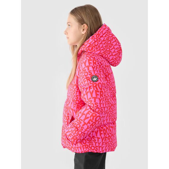 4F kurtka techniczna dziecięca dla dziewczynki 4FJWAW24TTJAF544 różowa, Kolor: Multikolor#3, Rozmiar: 134, 3 zdjęcie