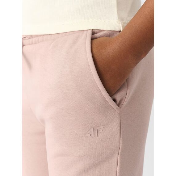 4F JUNIOR Spodnie dresowe joggery dziewczęce F0828 różowe, Kolor: różowy, Rozmiar: 158, 5 zdjęcie