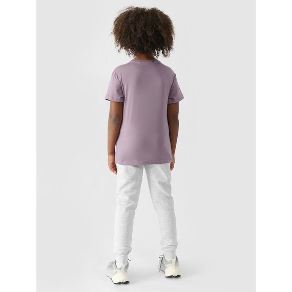 4F JUNIOR Spodnie dresowe joggery dziewczęce F0828 szare, Kolor: szary, Rozmiar: 158, 2 zdjęcie