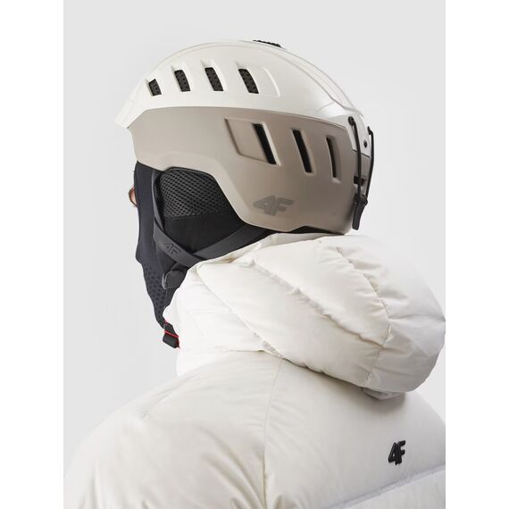 4F kask narciarski z in-Mould i Harshell U072 biały, Kolor: biały, Rozmiar: 52-56, 3 zdjęcie