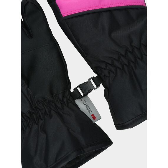 4F rękawiczki zimowe dziecięce funkcyjne różowe, Kolor: różowy, Rozmiar: L, 2 zdjęcie