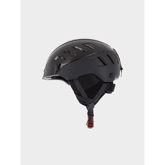 4F kask narciarski z in-Mould i Harshell U072 czarny, Kolor: czarny, Rozmiar: 52-56, 3 zdjęcie