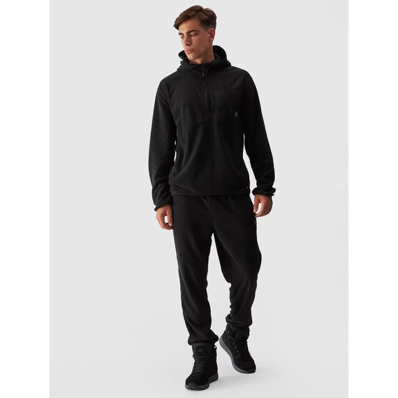 4F bluza polarowa męska z kapturem 4FWAW24TFLEM252 czarna, Kolor: czarny, Rozmiar: XL, 3 zdjęcie