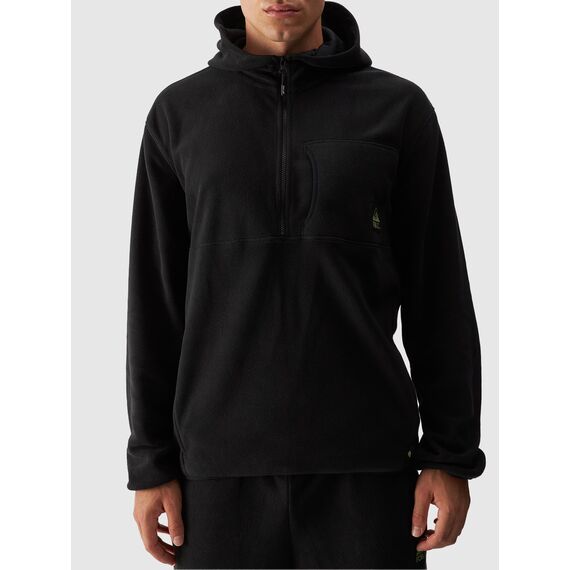 4F bluza polarowa męska z kapturem 4FWAW24TFLEM252 czarna, Kolor: czarny, Rozmiar: XL, 4 zdjęcie