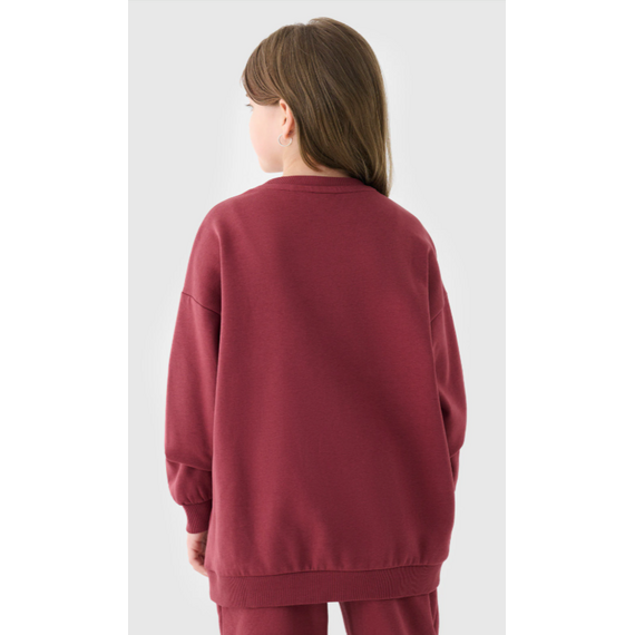 4F bluza dziecięca bez kaptura 4FJWAW24TSWSU1432 czerwona, Kolor: czerwony, Rozmiar: 152, 2 zdjęcie