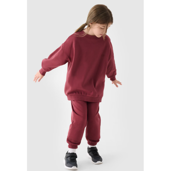 4F bluza dziecięca bez kaptura 4FJWAW24TSWSU1432 czerwona, Kolor: czerwony, Rozmiar: 158, 3 zdjęcie