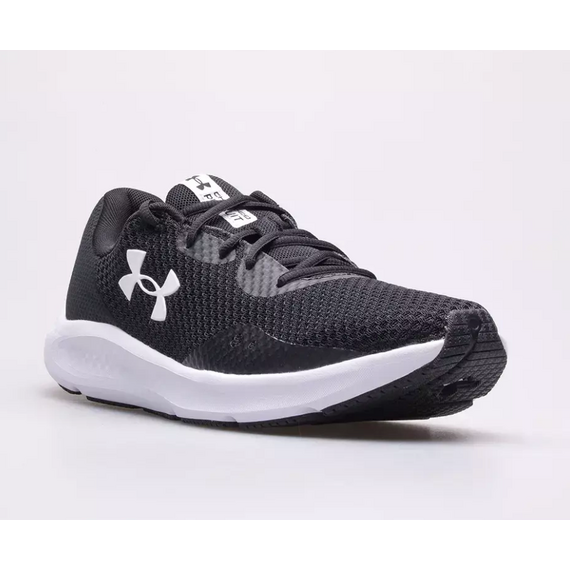 UNDER ARMOUR obuwie sportowe męskie do biegania Charged Pursuit 3 czarno-białe, Kolor: czarny, Rozmiar: 47, 4 zdjęcie