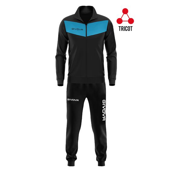 GIVOVA dres sportowy męski komplet bluza i spodnie TR018 granatowy, Kolor: granatowy, Rozmiar: M