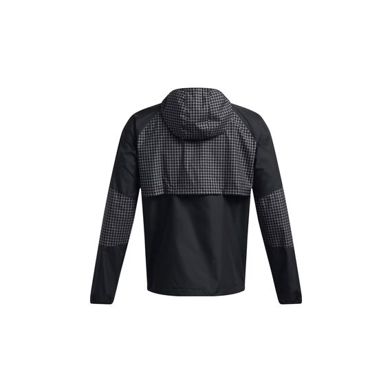 UNDER ARMOUR kurtka do biegania męska z kapturem LAUNCH ELITE CW czarna, Kolor: czarny, Rozmiar: M, 4 zdjęcie