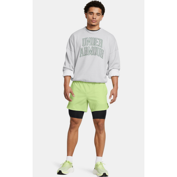 UNDER ARMOUR bluza bawełniana męska Icon HWT Terry OS Crew szara, Kolor: szary, Rozmiar: S, 3 zdjęcie