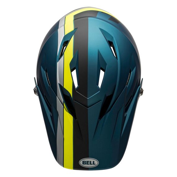 BELL kask rowerowy full face z daszkiem i regulacją SANCTION, Kolor: niebieski, Rozmiar: 52-54, 4 zdjęcie