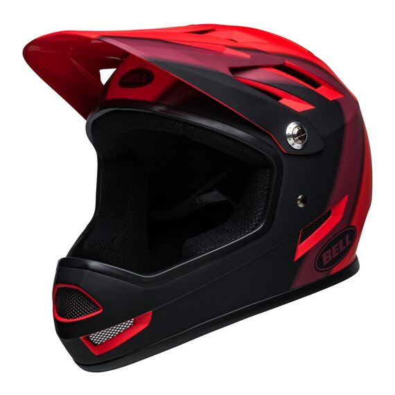 BELL Kask rowerowy full face SANCTION presences matte red black, Kolor: czerwony, Rozmiar: XS (48-51 cm), 2 zdjęcie