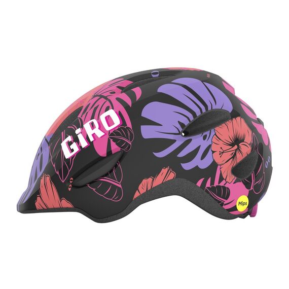 GIRO kask rowerowy juniorski z regulacją SCAMP z MIPS czarny, Kolor: różowy, Rozmiar: S (49-53 cm)