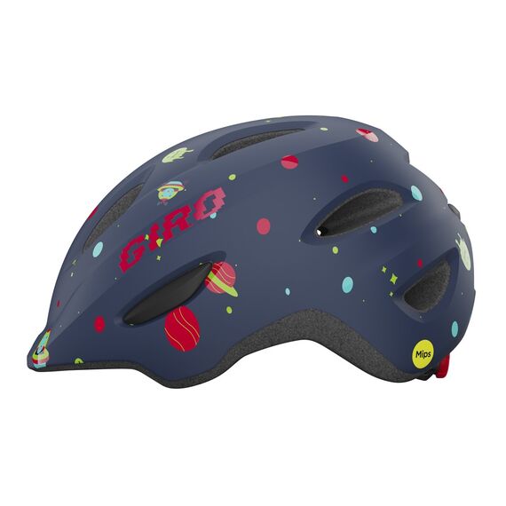 GIRO kask rowerowy juniorski z regulacją SCAMP z MIPS granatowy, Kolor: granatowy, Rozmiar: XS (45-49 cm)