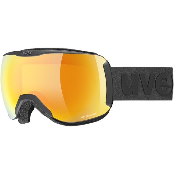 UVEX DOWNHILL gogle narciarskie 100% UV protection czarne, Kolor: czarny, Rozmiar: one size