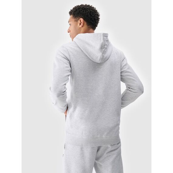 4F bluza dresowa męska rozpinana z kapturem 4FWMM00TSWSM1768 szary
