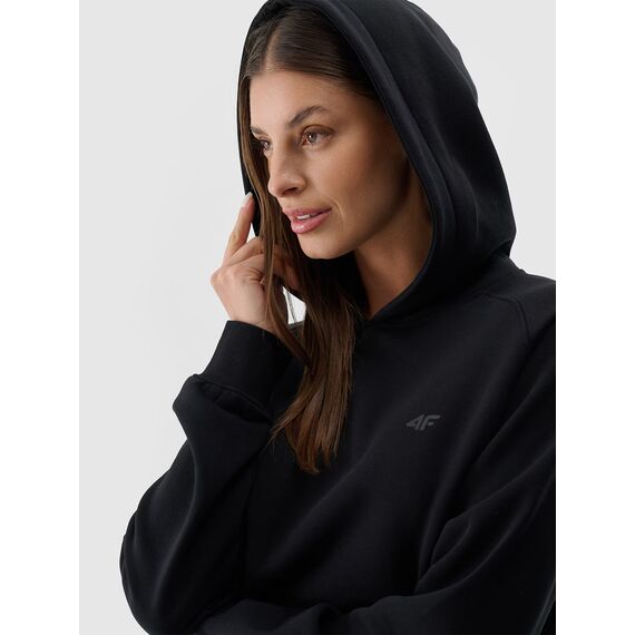 4F bluza damska bawełniana z kapturem 4FWMM00TSWSF1764 czarna, Kolor: czarny, Rozmiar: XXL, 3 zdjęcie