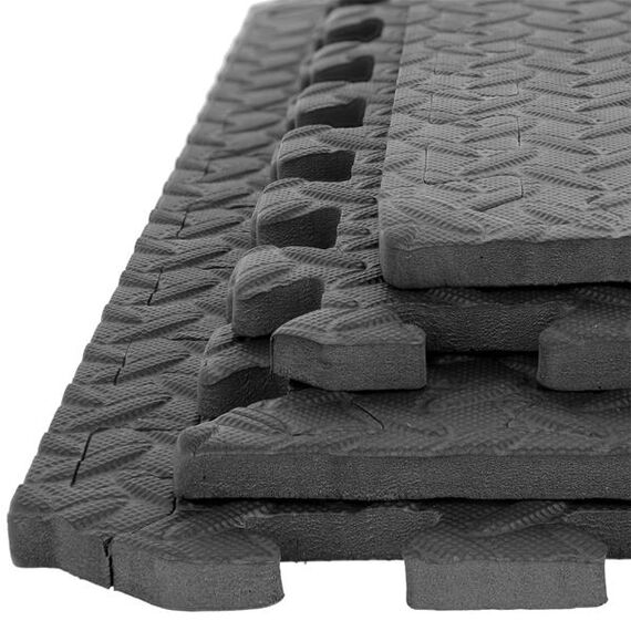 HMS mata typu puzzle pod sprzęt do ćwiczeń 4 elementów MP10 czarna, 6 zdjęcie