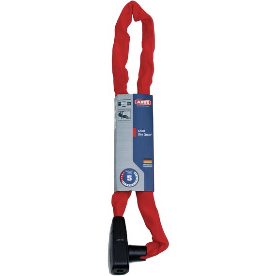 ABUS zabezpieczenie rowerowe 6800/85 2.0 CityChain czerwone